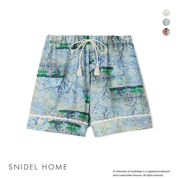 スナイデルホーム University of Cambridge ショートパンツ パジャマ ルームウェア SNIDEL HOME ケンブリッジ大学