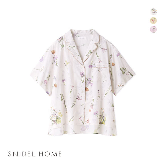 スナイデルホーム ヒーリングライト 開襟シャツ パジャマ ルームウェア Healing Light SNIDEL HOME