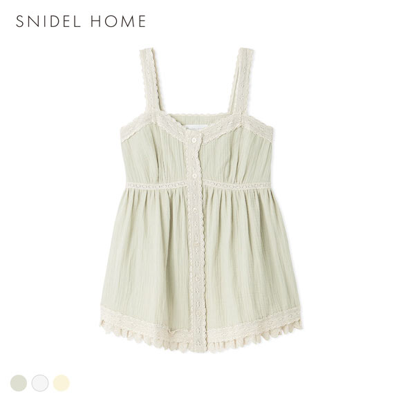 スナイデルホーム コットンガーゼタンク ルームウェア パジャマ SNIDEL HOME