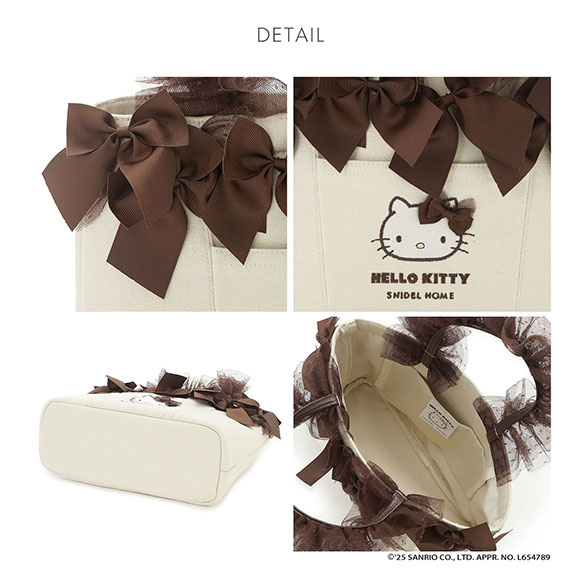 スナイデルホーム ハローキティ フリルバッグ HELLO KITTY SNIDEL HOME