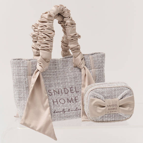 スナイデルホーム ツイードリボンバッグ SNIDEL HOME