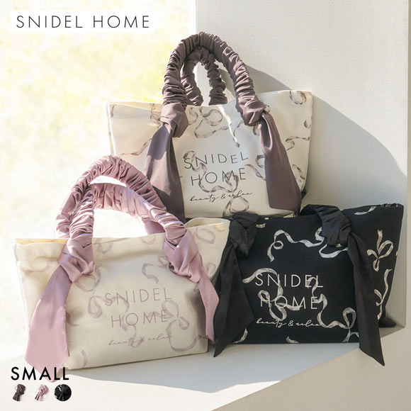 スナイデルホーム オーガニックキャンバストート SMALL リボン RIBBON SNIDEL HOME