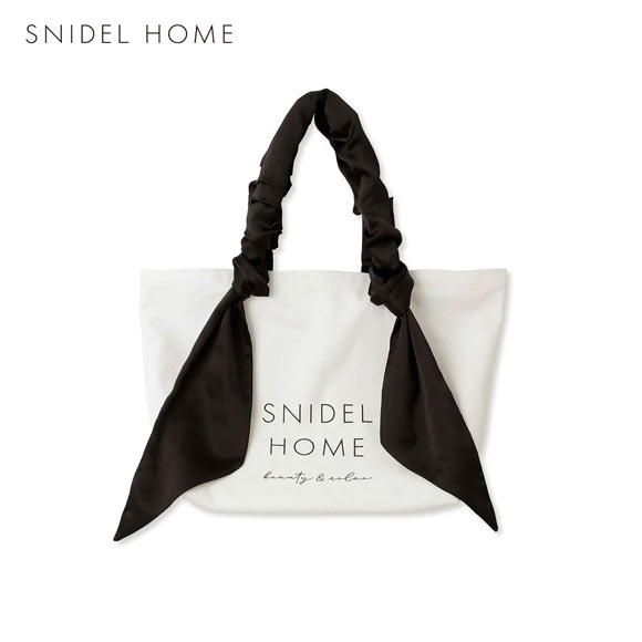 スナイデルホーム オーガニックキャンバスバック BIG SNIDEL HOME BLK
