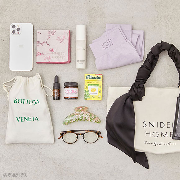 スナイデルホーム オーガニックキャンバスバック SMALL SNIDEL HOME BLK