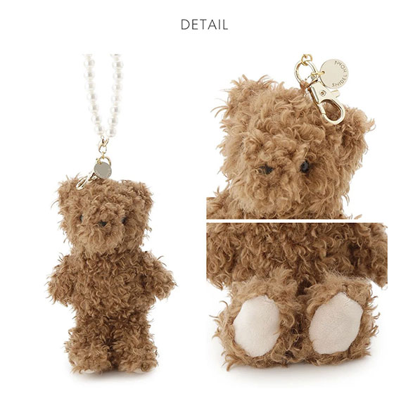 スナイデルホーム ファーベア＆パールストラップ付きチャーム SNIDEL HOME