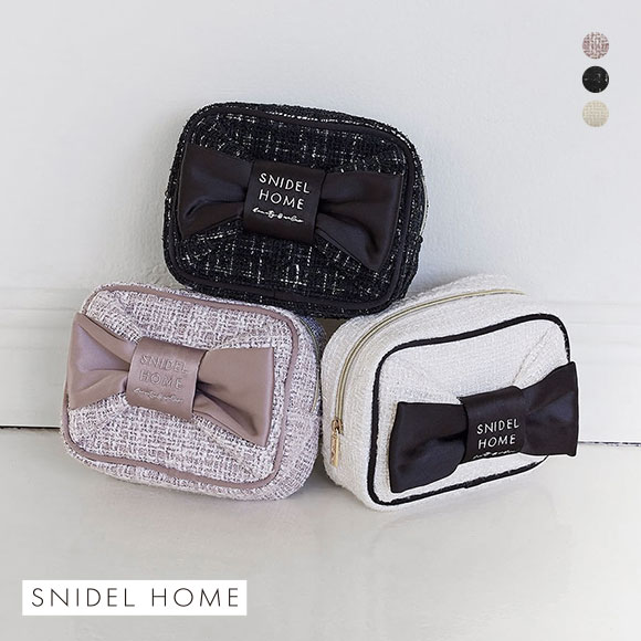 スナイデルホーム ツイードリボンポーチ SNIDEL HOME