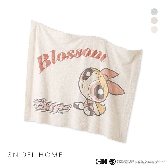 スナイデルホーム パワーパフ ガールズ ニットブランケット The Powerpuff Girls　SNIDEL HOME