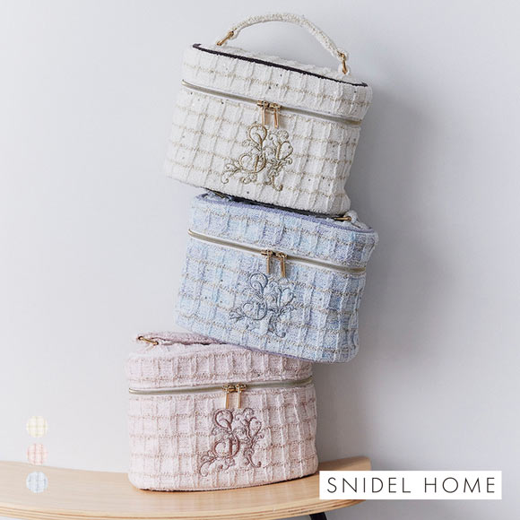 スナイデルホーム ラメニットバニティポーチ SNIDEL HOME