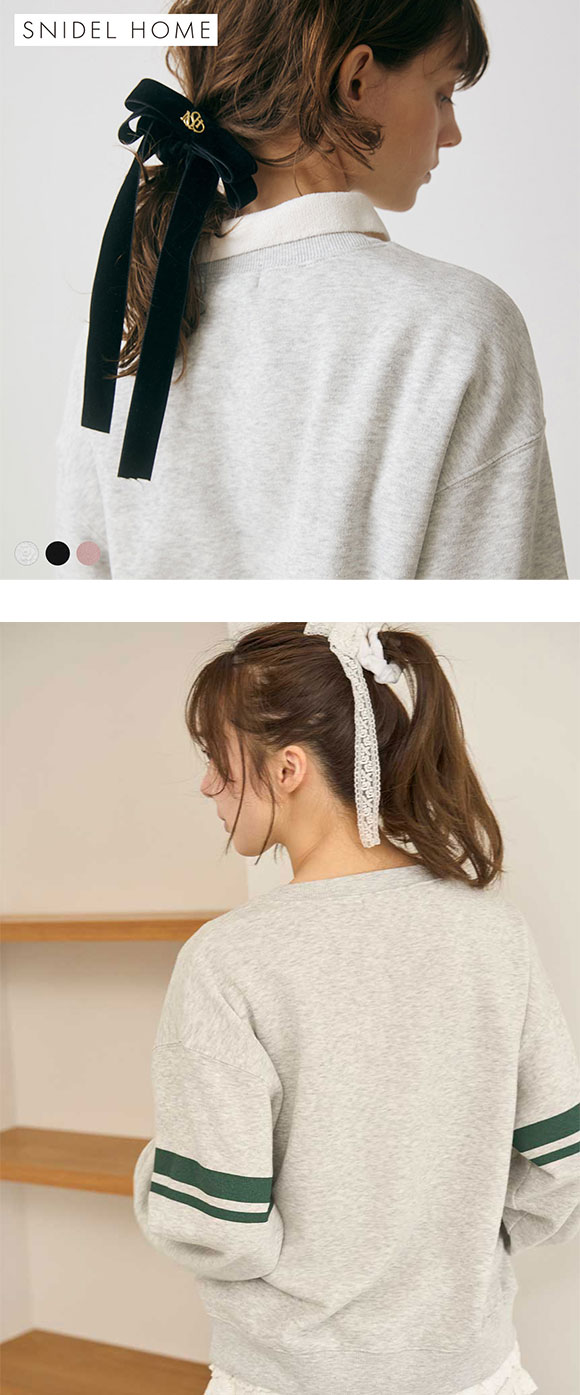 スナイデルホーム ベロアリボンシュシュ SNIDEL HOME