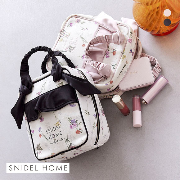 スナイデルホーム キャンバストラベルポーチ FLOWER  SNIDEL HOME