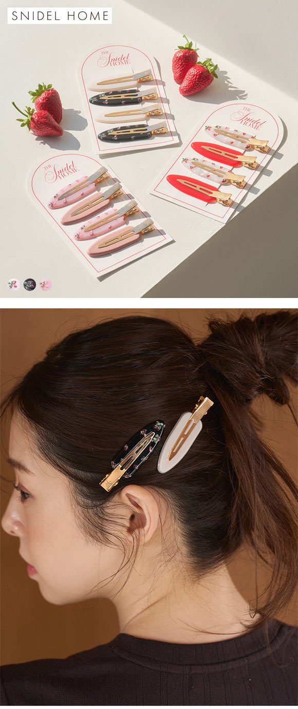 スナイデルホーム ストロベリープリントヘアピン SNIDEL HOME