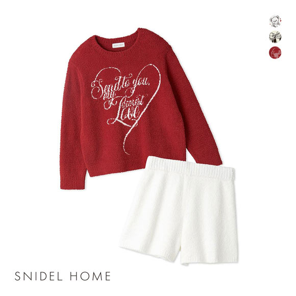 スナイデルホーム モチーフジャガードセットアップ パジャマ ルームウェア SNIDEL HOME