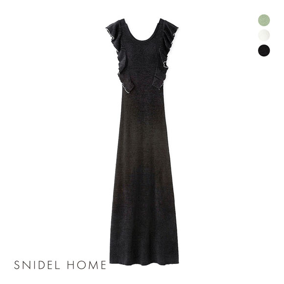 スナイデルホーム フリルニットワンピース カップ付き パジャマ ルームウェア SNIDEL HOME