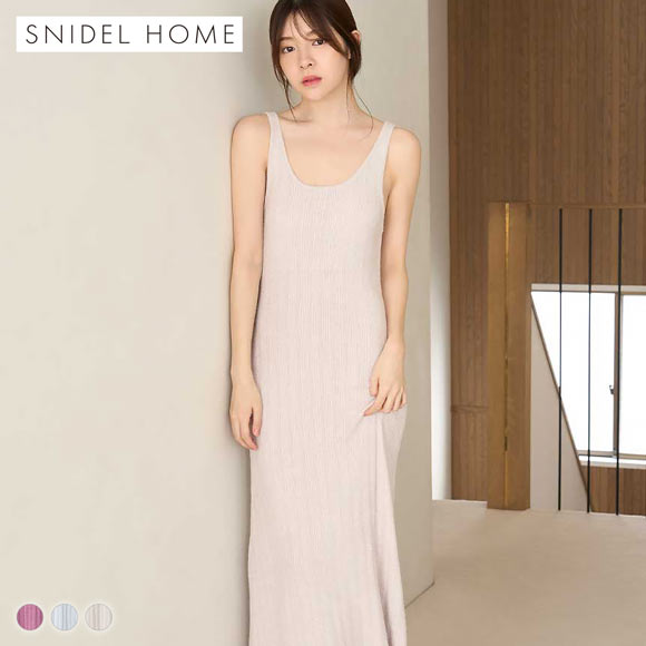 スナイデルホーム Warmmisty 吸湿発熱 タンクニットワンピース SNIDEL HOME