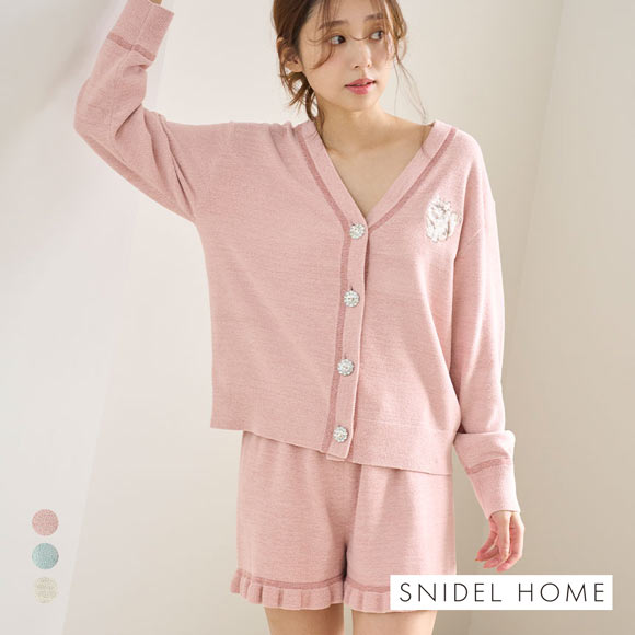 スナイデルホーム CATラメニットショートパンツ SNIDEL HOME