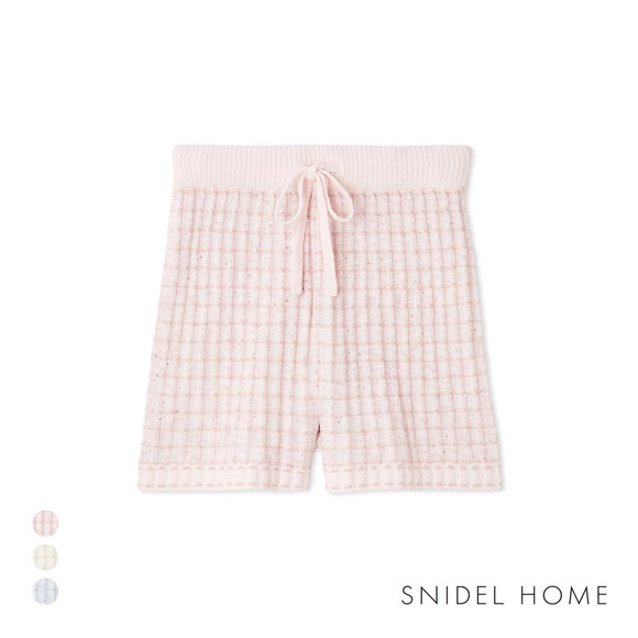 スナイデルホーム ラメニットツイードショートパンツ パジャマ ルームウェア SNIDEL HOME