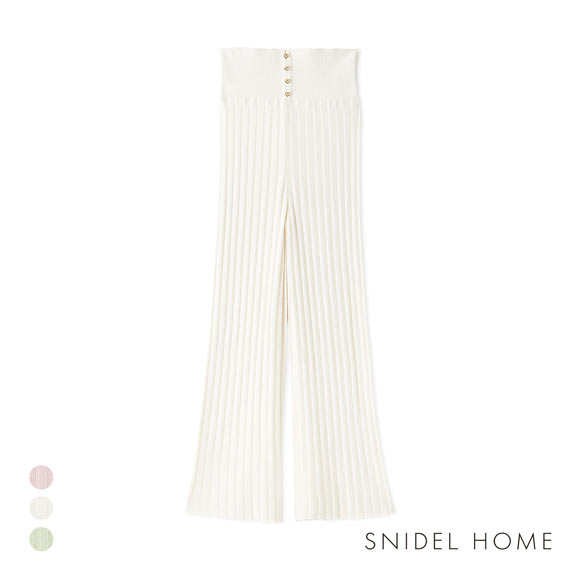 スナイデルホーム Creamy プチハートハイウエストパンツ SNIDEL HOME