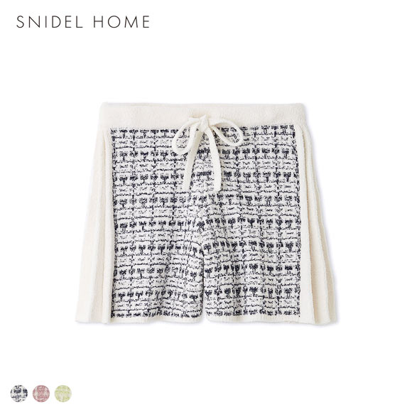 スナイデルホーム ツイードショートパンツ パジャマ ルームウェア SNIDEL HOME