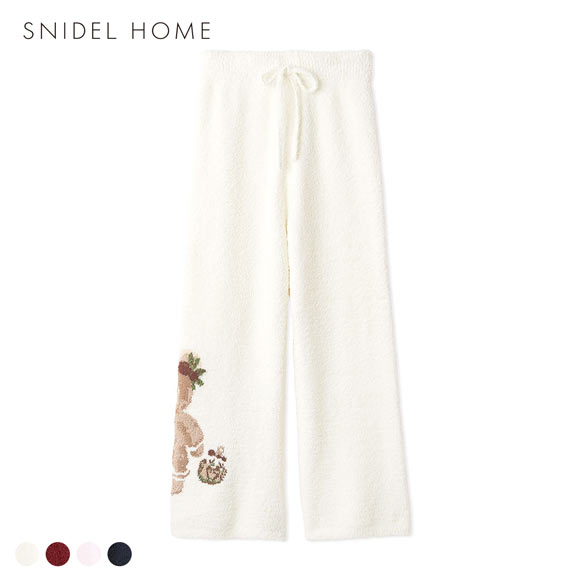 スナイデルホーム Steam Whip ホリデーベアジャガードロングパンツ パジャマ ルームウェア SNIDEL HOME HOLIDAY