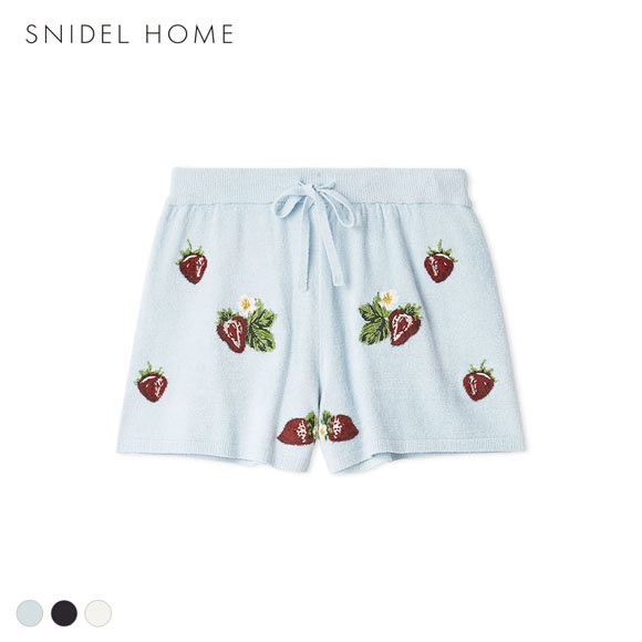 スナイデルホーム ストロベリーニットショートパンツ ルームウェア SNIDEL HOME