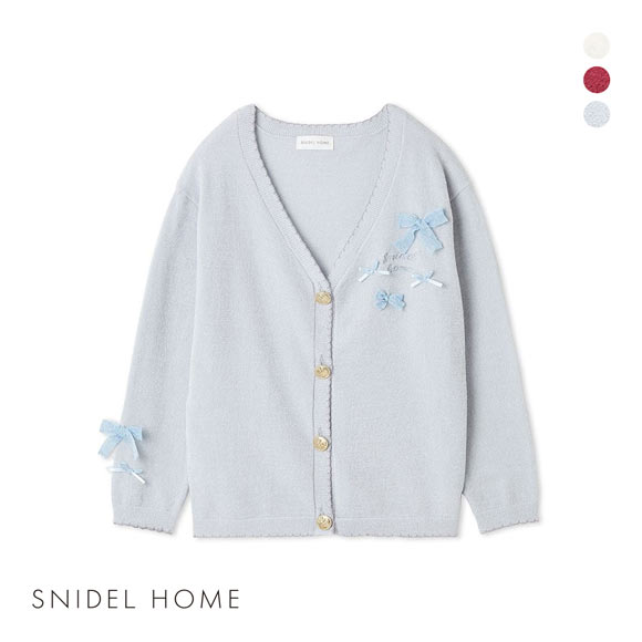 スナイデルホーム リボンカーディガン ルームウェア パジャマ SNIDEL HOME