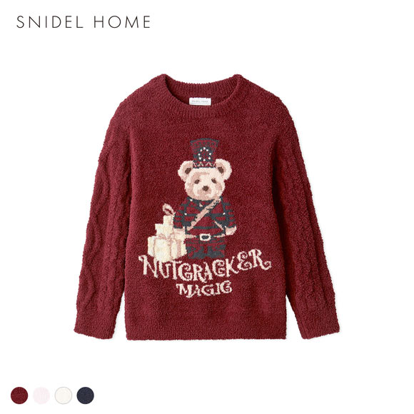 スナイデルホーム Steam Whip ホリデーベアジャガードプルオーバー パジャマ ルームウェア SNIDEL HOME HOLIDAY