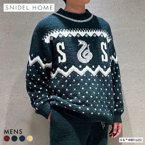スナイデルホーム メンズ Mens Harry Potter ニットプルオーバー パジャマ ルームウェア ハリー・ポッター SNIDEL HOME