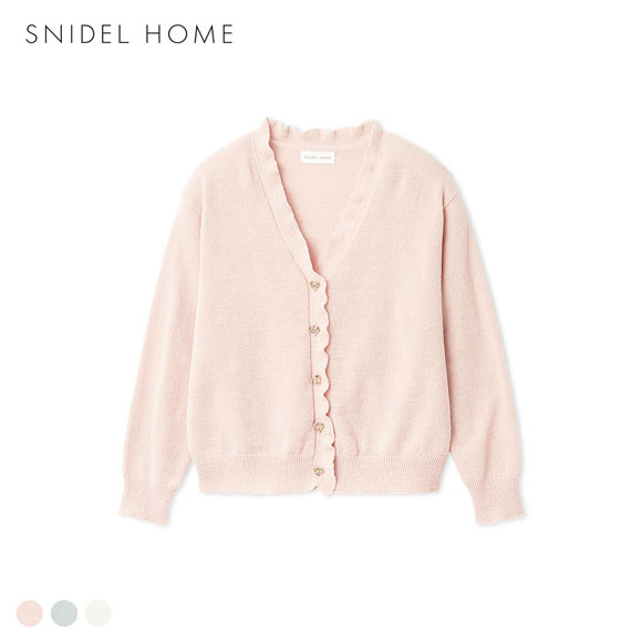 スナイデルホーム ハート釦フリルカーディガン パジャマ ルームウェア SNIDEL HOME