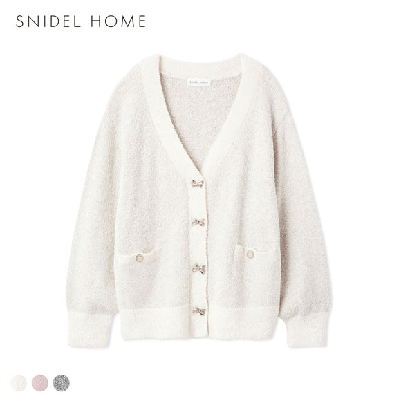 スナイデルホーム リボンツイードカーディガン パジャマ ルームウェア SNIDEL HOME