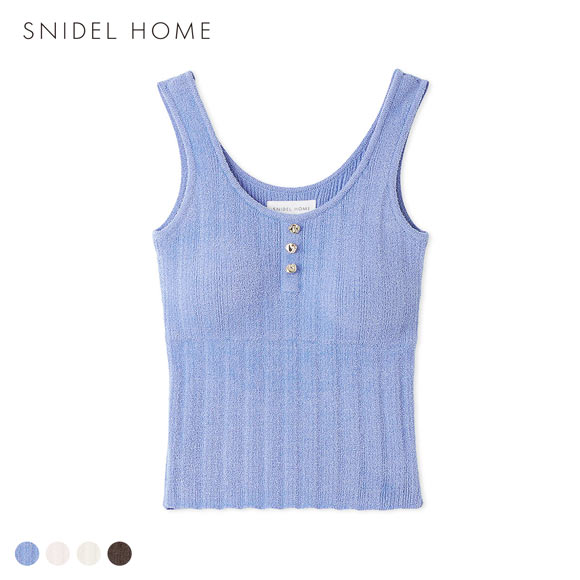 スナイデルホーム ICESUMMER 接触冷感 タンクトップ カップイン パッド付き パジャマ ルームウェア SNIDEL HOME