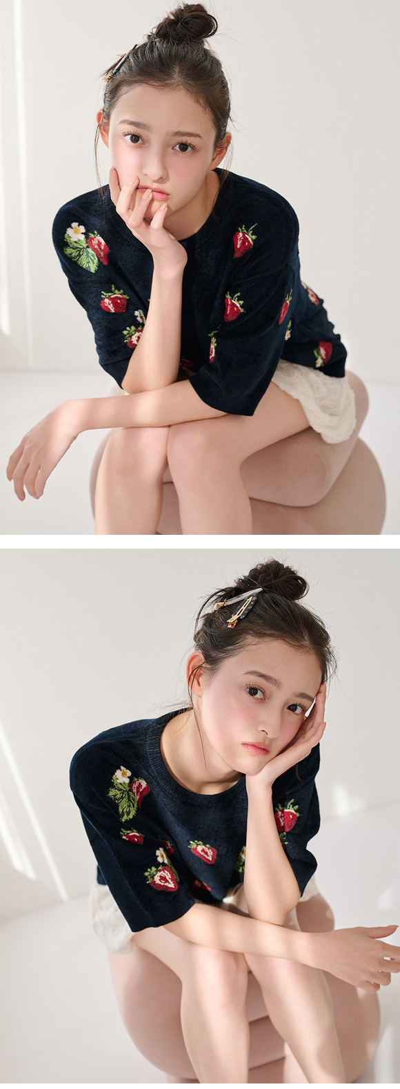 スナイデルホーム ストロベリーニットプルオーバー パジャマ ルームウェア SNIDEL HOME