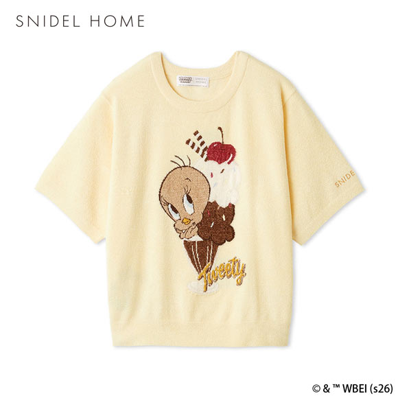 スナイデルホーム Tweety モチーフニットプルオーバー ルームウェア パジャマ SNIDEL HOME