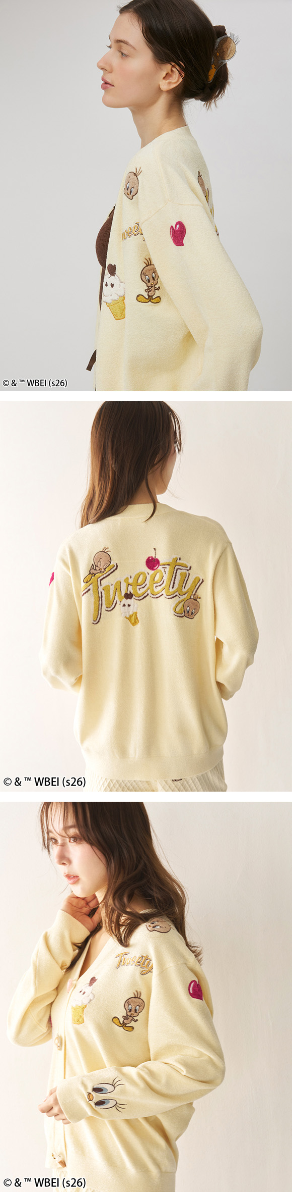 スナイデルホーム Tweety モチーフニットカーディガン ルームウェア パジャマ SNIDEL HOME