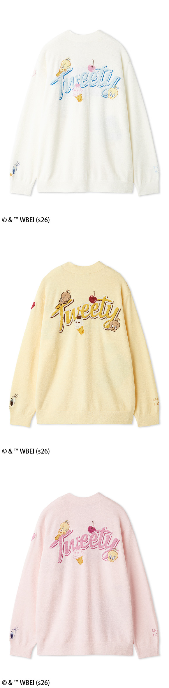スナイデルホーム Tweety モチーフニットカーディガン ルームウェア パジャマ SNIDEL HOME