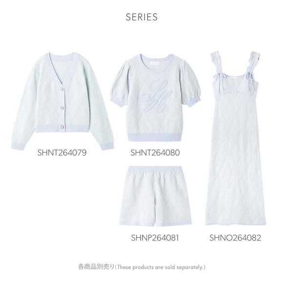 スナイデルホーム ニットチェックロゴプルオーバー パジャマ ルームウェア SNIDEL HOME