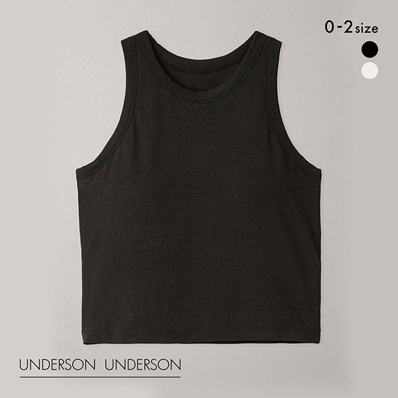 アンダーソンアンダーソン 大草直子×UNDERSON UNDERSON アメスリカップインタンク レディース カップ付き タンクトップ ブラトップ