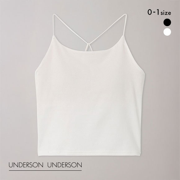 アンダーソンアンダーソン Xストラップカップインキャミ ショート丈 UNDERSON UNDERSON