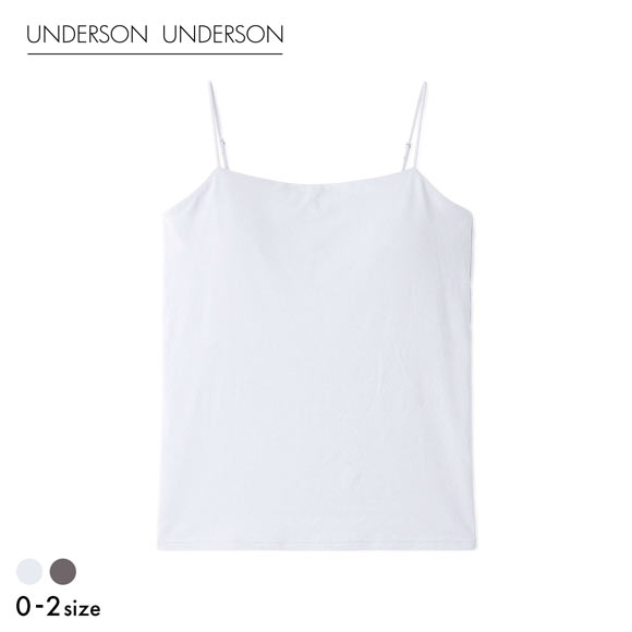 アンダーソンアンダーソン WASHIFABRIC(R) バックオープンキャミソール カップ付き UNDERSON UNDERSON カップイン