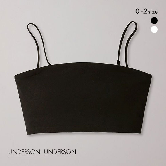 アンダーソンアンダーソン UNDERSON UNDERSON ベアトップブラ カップ付き 単品 ストラップレス