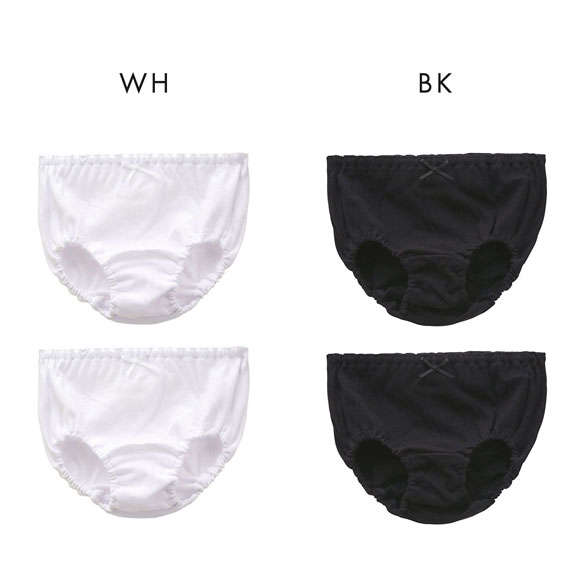 (ガロー)Garau GIRLS SHORTS ショーツ 2枚セット キッズ ジュニア 女の子 綿100％ 白 黒 100 110 120 130 140 150 160 165