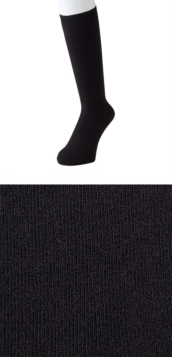 ココピタ あったか実感 ハイソックス丈  靴下 あったか 吸湿発熱 消臭 レディース