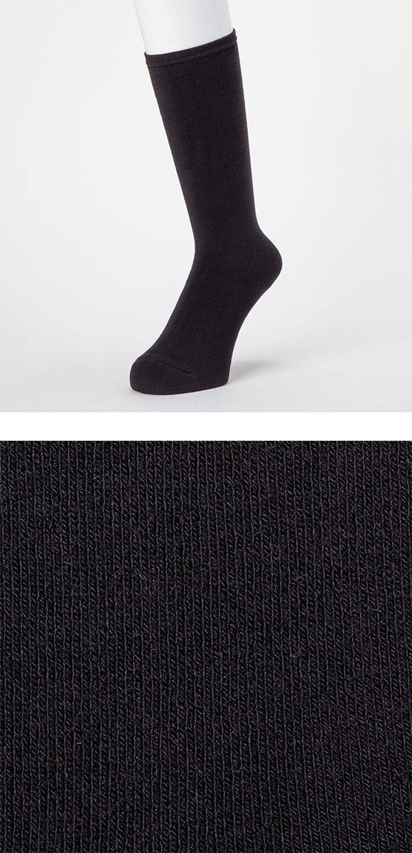 ココピタプラス あったか実感 ハイソックス丈 靴下 吸湿発熱 保温 あったか レディース