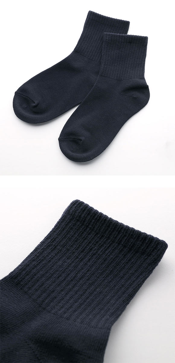 学校へ行こう お母さんの声を集めて作った丈夫な W消臭靴下 ショート丈ソックス 2足組 16-18cm 19-21cm 22-24cm リブ仕様