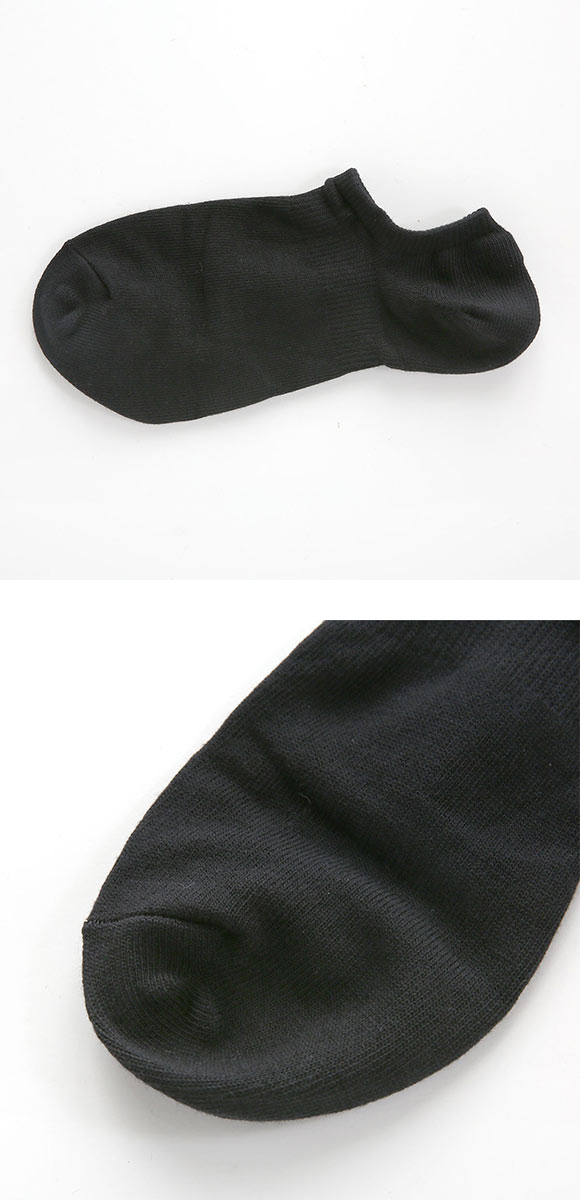 脱げないココピタ スニーカー専用設計 靴下 ソックス 深履き 見せないスニーカー丈 3足組 フットカバー メンズ 綿混 25-27cm 27-29cm