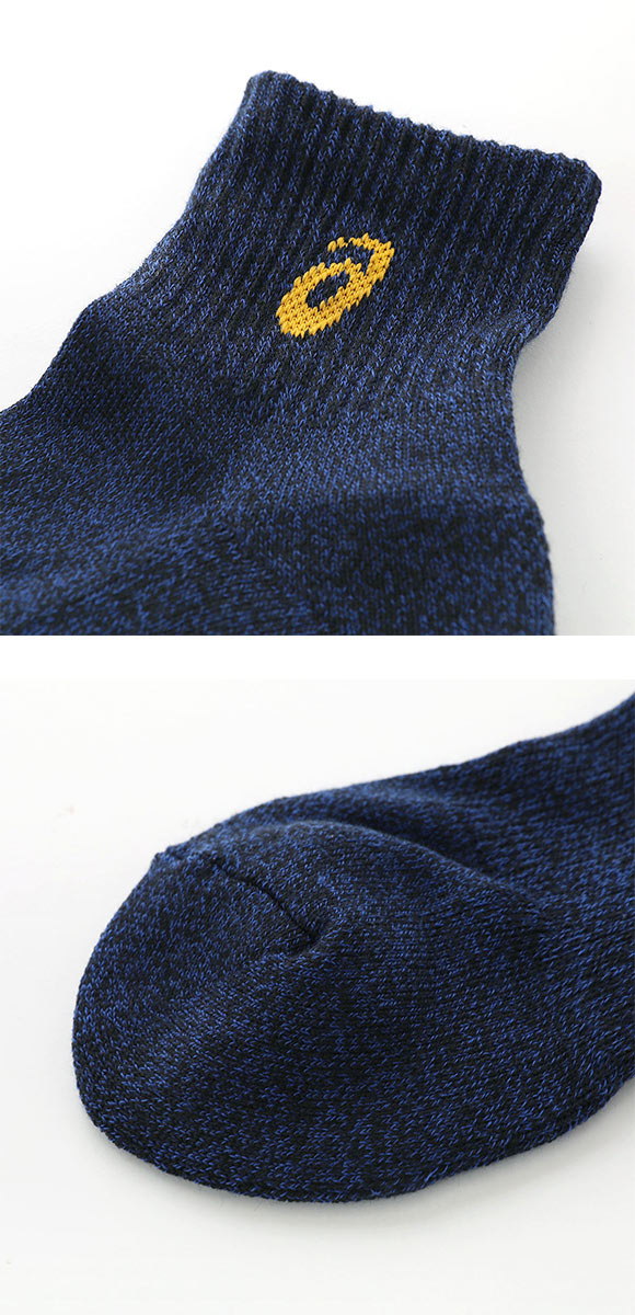 アシックス ASICS TOUGH HARD ショート丈 ソックス 靴下 メンズ スポーツ 3足組 24-26cm 26-28cm