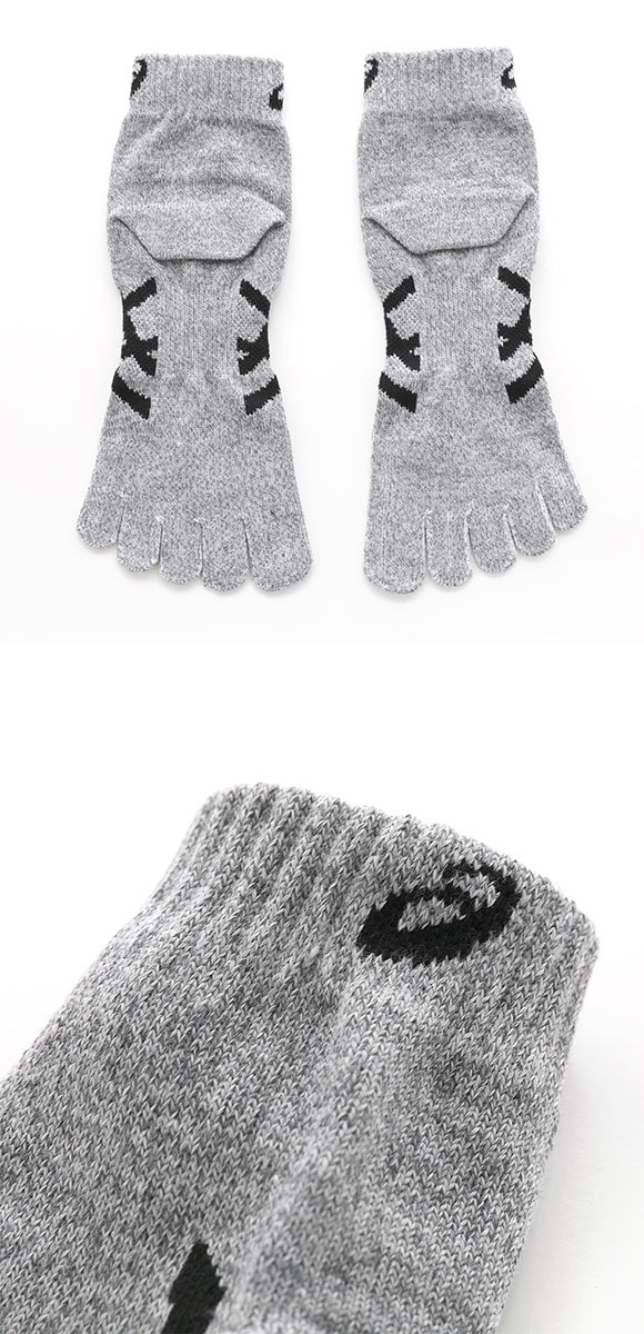 アシックス ASICS CLEAN DEO ソックス 靴下 5本指 スニーカー丈 消臭 3足組 メンズ 24-26cm 26-28cm