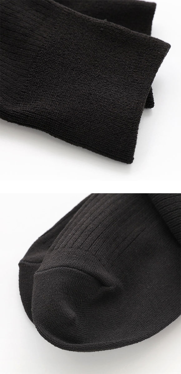 スーパーソックス  3足セット リブ柄 クルー丈 ムレない におわない 靴下 24-26cm 26-28cm SUPER SOX