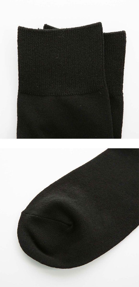 スーパーソックス 無地 クルー丈 ムレない におわない 靴下 24-26cm 26-28cm SUPER SOX