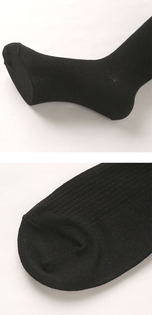 スーパーソックス SUPER SOX リブ クルー丈 ソックス ムレない におわない 靴下 23-25cm 24-26cm 26-28cm