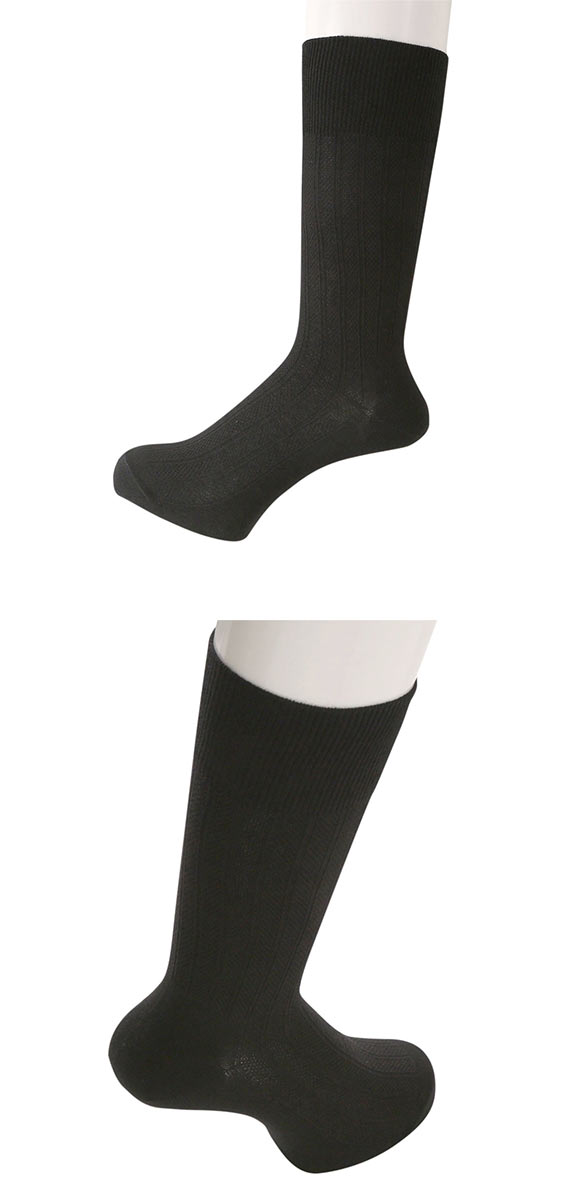 スーパーソックス SUPER SOX ストライプ クルー丈 ソックス ムレない におわない 靴下 23-25cm 24-26cm 26-28cm